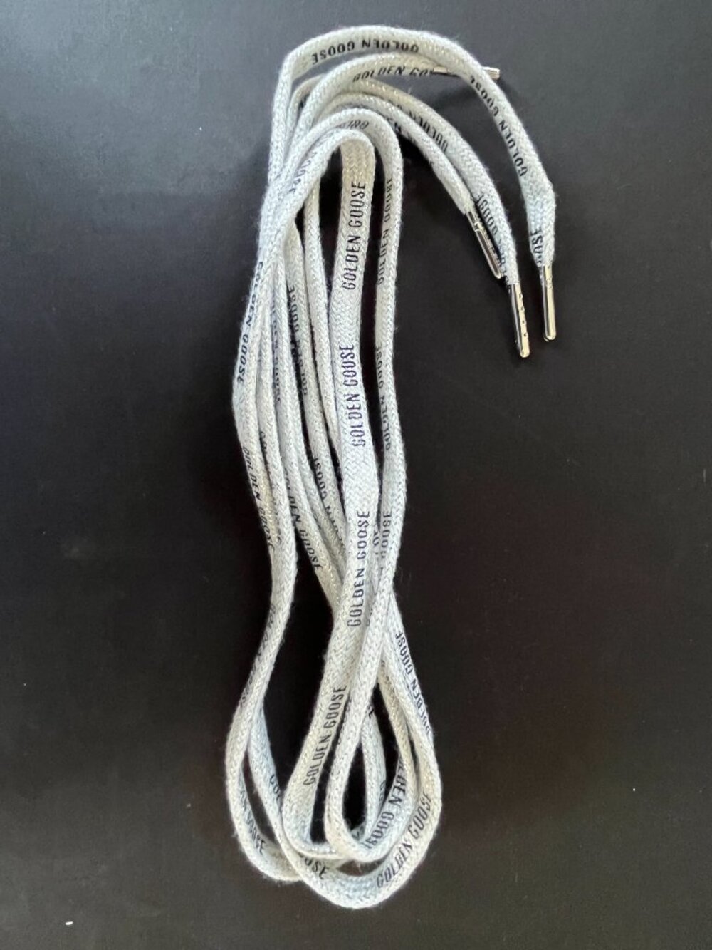 Golden Goose Lurex Logo Ice/ Silver/ White & Sparkle Shoelaces - Authentic - Picture 3 of 6